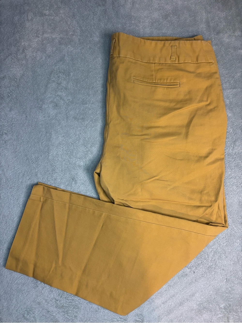 Mustard colored cotton blend pants size 16